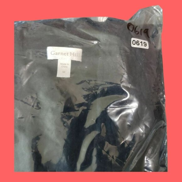 Garnet Hill Black Cable Knit 100%Cashmere Cardigan Sweater Womens Black Medium - Picture 13 of 13